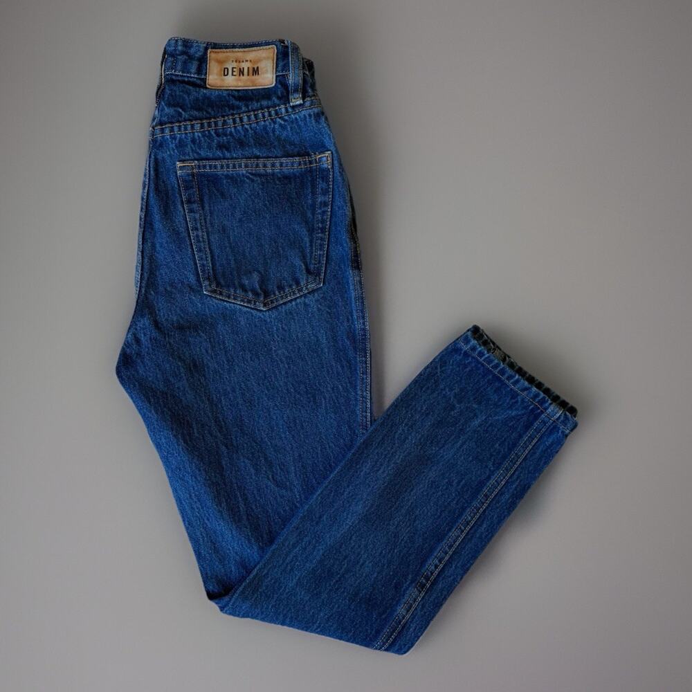 Sezane Denim Jeans Women's 24 Blue Straight Minimalist Glam New York